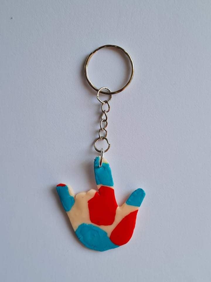 I Love You Small Key Ring - NZSL Shop